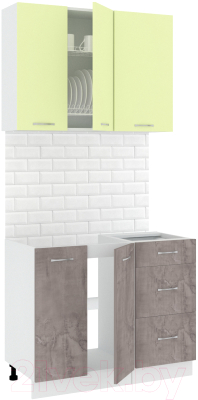 Готовая кухня Кортекс-мебель Корнелия Лира 1.0 без столешницы - фото