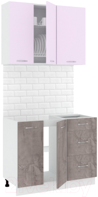 Готовая кухня Кортекс-мебель Корнелия Лира 1.0 без столешницы - фото