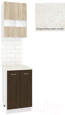 Комплект кухонных модулей Кортекс-мебель Корнелия Экстра 50р2д - фото