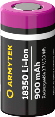 Аккумулятор Armytek 18350 Li-Ion 900mAh / A03401 - фото