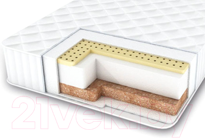 Матрас в кроватку Amarobaby Bio Lat 59x119х12 - фото