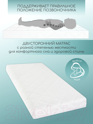 Матрас в кроватку Amarobaby Bio Lat 59x119х12