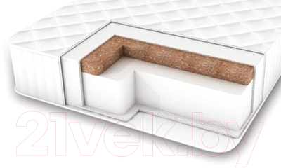 Матрас в кроватку Amarobaby Comfort Plus 59x119х12 - фото