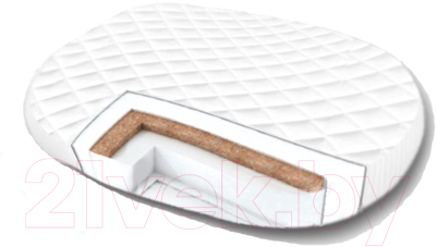 Матрас в кроватку Amarobaby Soft Dream Ellipse 75x125х10