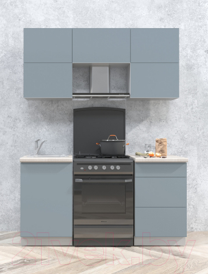 Готовая кухня Интерлиния Мила Матте 1.6 Б