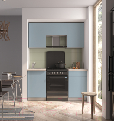 Готовая кухня Интерлиния Мила Матте 1.6 Б