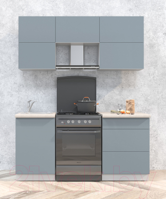 Готовая кухня Интерлиния Мила Матте 1.7 Б