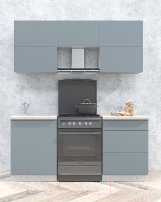 Готовая кухня Интерлиния Мила Матте 1.8 Б