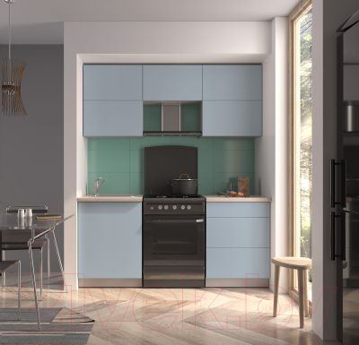 Готовая кухня Интерлиния Мила Матте 1.8 Б