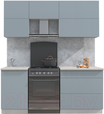 Готовая кухня Интерлиния Мила Матте 1.9 Б - фото