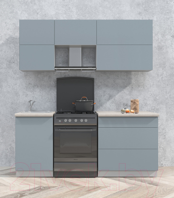 Готовая кухня Интерлиния Мила Матте 1.9 Б