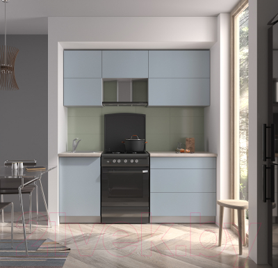 Готовая кухня Интерлиния Мила Матте 1.9 Б