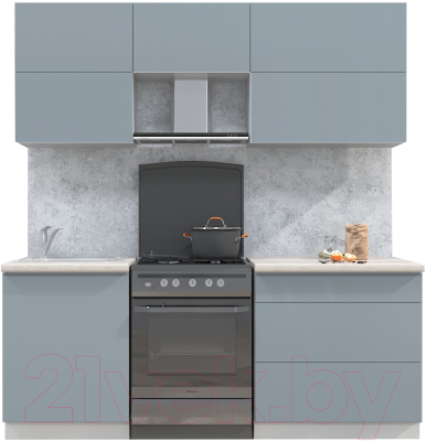 Готовая кухня Интерлиния Мила Матте 2.0 Б - фото