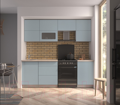 Готовая кухня Интерлиния Мила Матте 2.2 Б 