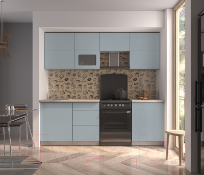 Готовая кухня Интерлиния Мила Матте 2.3 Б