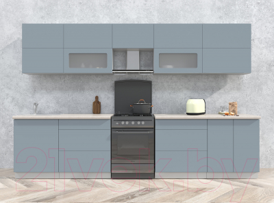 Готовая кухня Интерлиния Мила Матте 3.3 Б