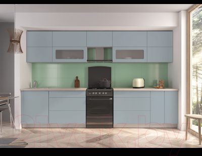 Готовая кухня Интерлиния Мила Матте 3.3 Б