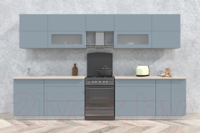 Готовая кухня Интерлиния Мила Матте 3.4 Б