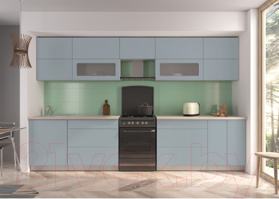 Готовая кухня Интерлиния Мила Матте 3.4 Б