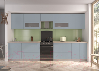 Готовая кухня Интерлиния Мила Матте 3.5 Б