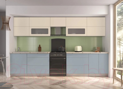 Готовая кухня Интерлиния Мила Матте 3.5 Б