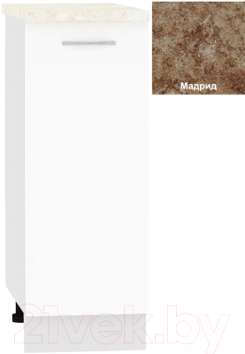 Шкаф-стол кухонный Кортекс-мебель Корнелия Лира НШ30р - фото