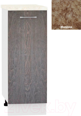 Шкаф-стол кухонный Кортекс-мебель Корнелия Лира НШ30р - фото