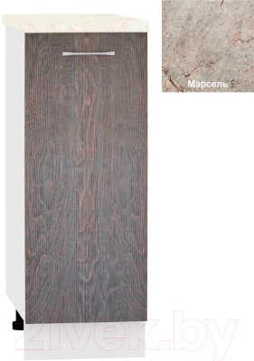 Шкаф-стол кухонный Кортекс-мебель Корнелия Лира НШ30р - фото