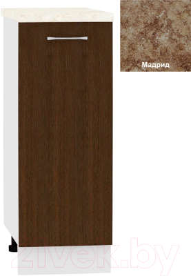 Шкаф-стол кухонный Кортекс-мебель Корнелия Лира НШ30р - фото