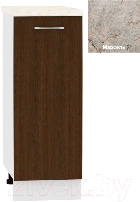 Шкаф-стол кухонный Кортекс-мебель Корнелия Лира НШ30р - фото