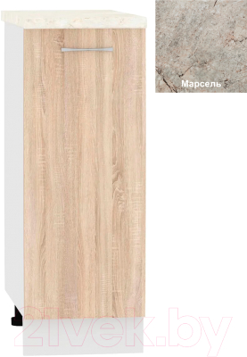 Шкаф-стол кухонный Кортекс-мебель Корнелия Лира НШ30р - фото