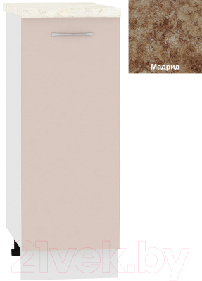 Шкаф-стол кухонный Кортекс-мебель Корнелия Лира НШ30р - фото