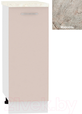 Шкаф-стол кухонный Кортекс-мебель Корнелия Лира НШ30р - фото