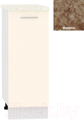 Шкаф-стол кухонный Кортекс-мебель Корнелия Лира НШ30р - фото