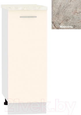 Шкаф-стол кухонный Кортекс-мебель Корнелия Лира НШ30р - фото