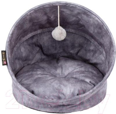 Лежанка для животных Scruffs Kensington Cat Cave / 661754 (серый) - фото