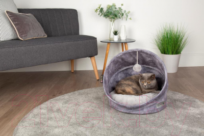 Лежанка для животных Scruffs Kensington Cat Cave / 661754 (серый)