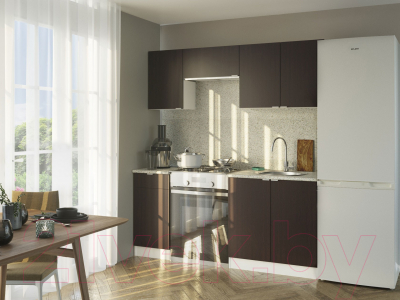 Шкаф навесной для кухни Сокол-Мебель ПН-04 (белый/венге)