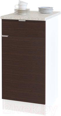 Тумба Сокол-Мебель ТК-04.1 (белый/венге) - фото