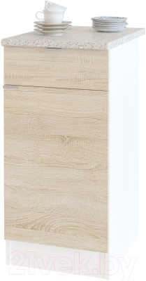 Тумба Сокол-Мебель ТК-04.1 (белый/дуб сонома) - фото