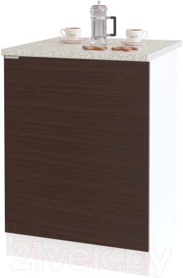 Тумба Сокол-Мебель ТК-06 (белый/венге) - фото