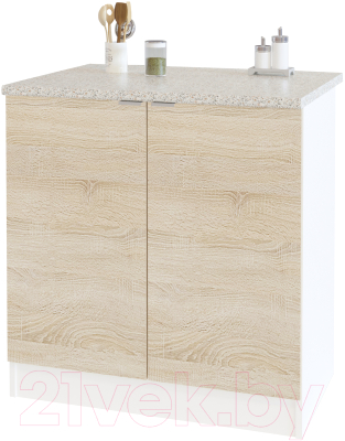 Тумба Сокол-Мебель ТК-08 (белый/дуб сонома) - фото