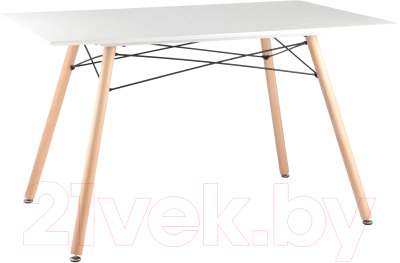 Обеденный стол Stool Group Лондон / London White (белый/дерево) - фото