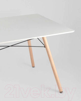 Обеденный стол Stool Group Лондон / London White (белый/дерево)