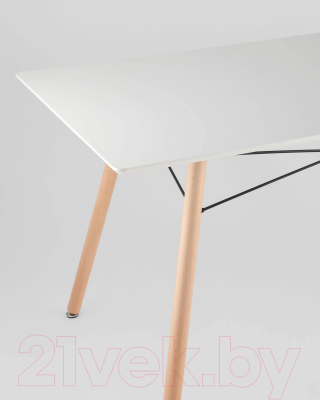 Обеденный стол Stool Group Лондон / London White (белый/дерево)