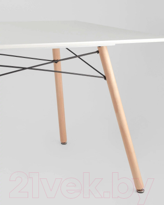 Обеденный стол Stool Group Лондон / London White (белый/дерево)