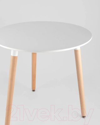 Обеденный стол Stool Group Eames / Z-210 (белый/дерево)