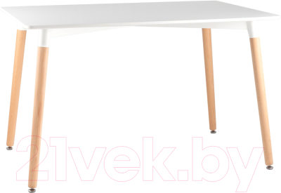 Обеденный стол Stool Group Oslo 120x80 / Z-207 (белый/дерево) - фото