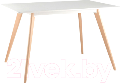 Обеденный стол Stool Group Frank 120x80 / Z-239 (белый/дерево) - фото