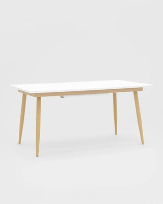 Обеденный стол Stool Group Стокгольм раскладной 160-220x90 / DT-1706-160 (белый)
